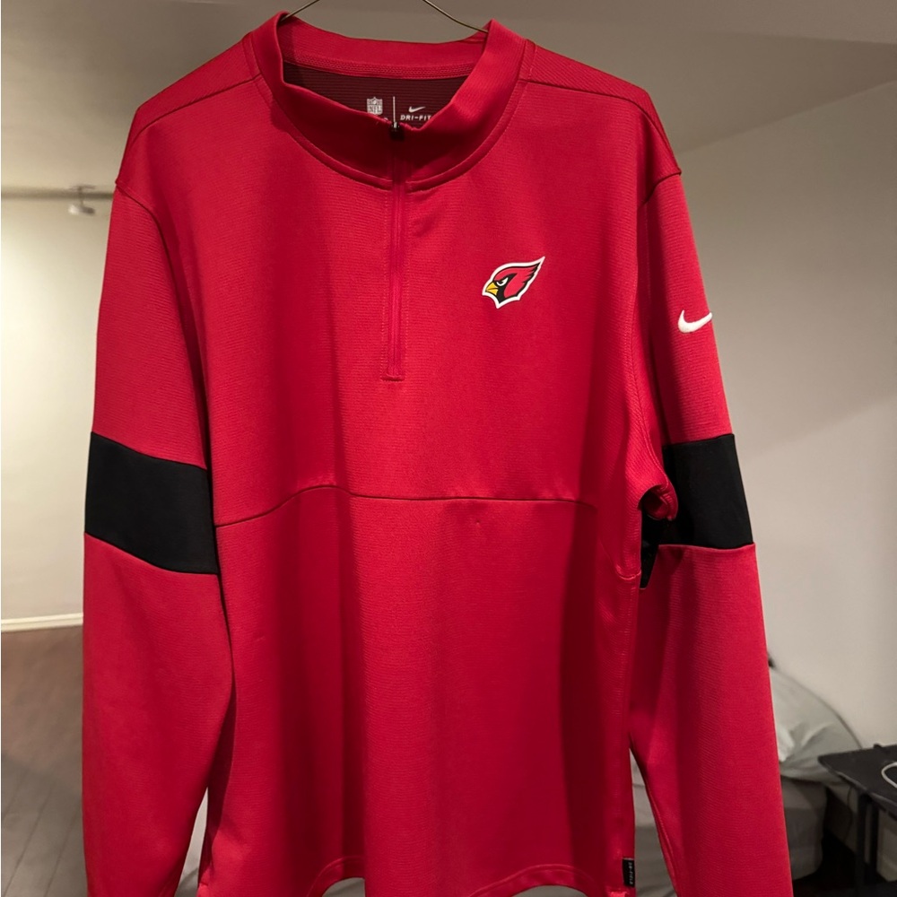 Nike Dri-Fit Arizona Cardinals On Field  1/2 Zip Sideline Apparel